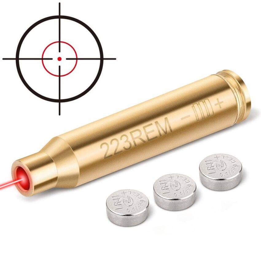 Red Dot Laser Brass Boresighter CAL Cartridge .308 .223 9mm 12 gauge for sight zero - Image 4