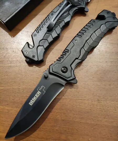 Boker Black folding Knife Pocket Knife Flip Open Blade 3.5 inch Overall 8 inch