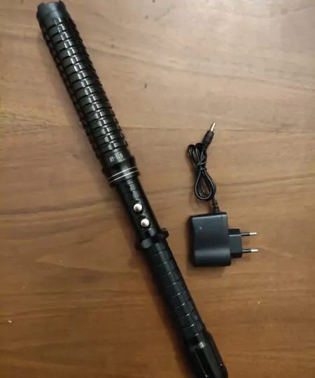 Alternative view of x10 Expendable Baton Taser Electric Shock Device Self Defense Aluminum AlloyTelescopic 30000kvolt