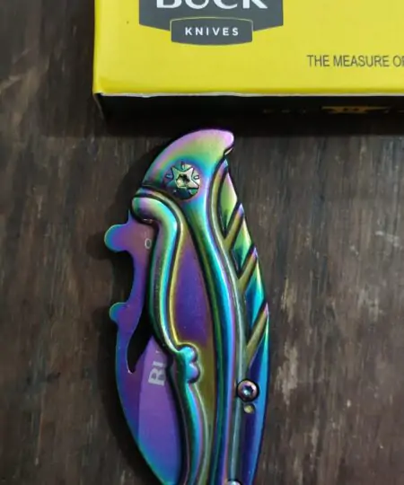 Alternative view of Buck Mini Blade Knife Pocket Knife Chrome Color Blade EDC