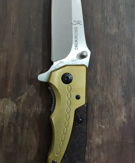 Alternative view of Browning DA77 Gold Theme Flip Open Knife Pocket Knife