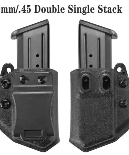 Universal Double Stack 9mm Magazine Kydex Pouch Holster Right/left Hand With Adjustable