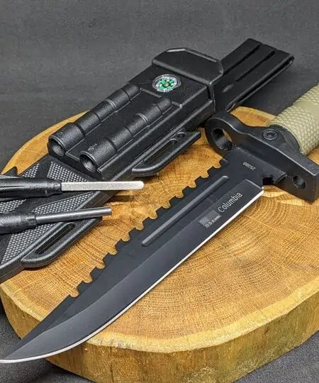 Tactical Knife Columbia 2538B Dagger with hunting Dagger Fire Starter 2538B Overall 12.2 inch blade 7.2 inch