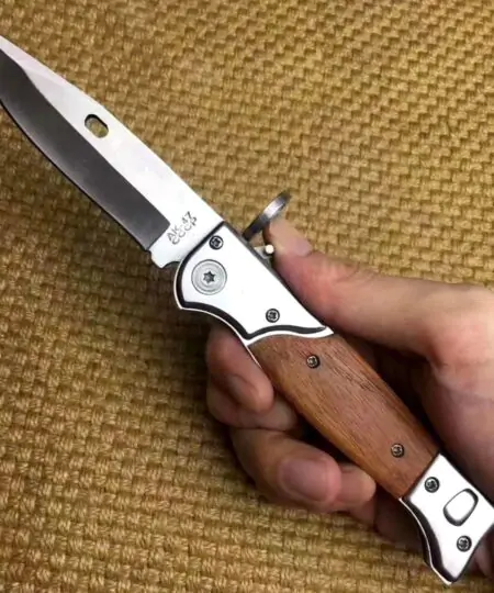 Ak47 Folding Pocket Knife Push button knife Flip open akccp