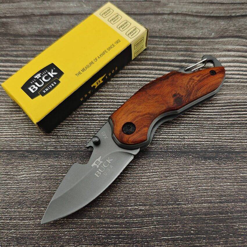 Buck USA X48 Keychain Hook Pocket Mini Knife Blade 2.2 inch Overall 5.5 inch