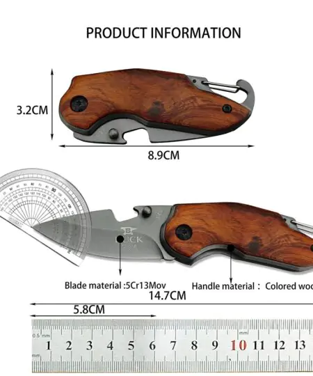 Alternative view of Buck USA X48 Keychain Hook Pocket Mini Knife Blade 2.2 inch Overall 5.5 inch