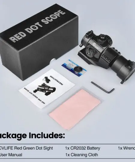 Alternative view of M4 M16 AR-15 Red Green Dot Sight 20mm Rail Mount High rise Sight