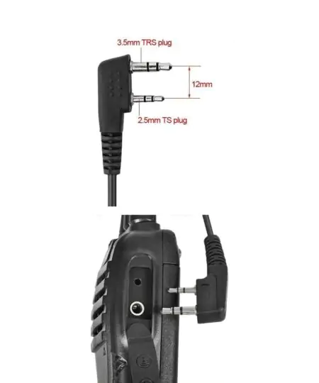 2Pin PTT Baofeng BF 888S Motorola Mt 918 agent Style Transparent tube Handfree Headset For Walkie talkie