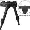 MLok Rifle Handguard Mount Bipod Stand 
180° Rotation CQ M4 M16 Rifles