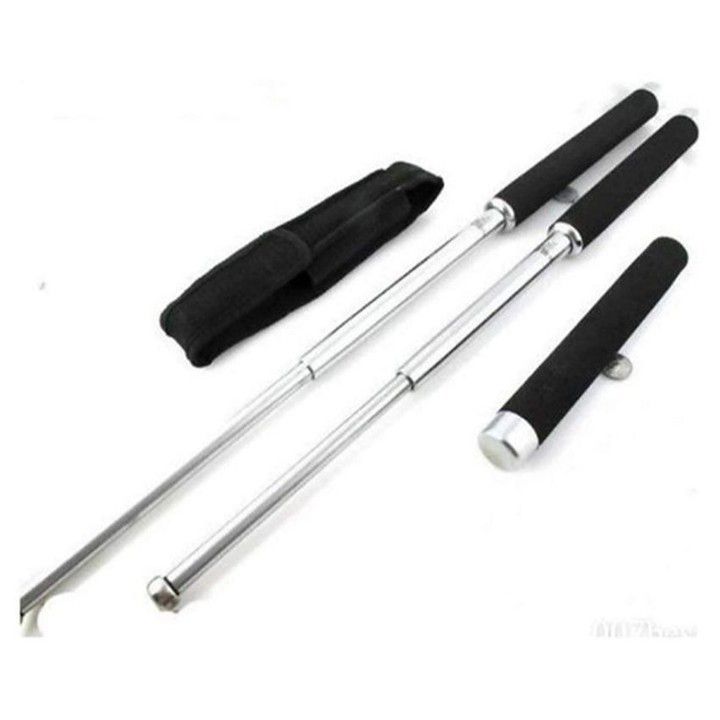 25 inch Expendable Telescopic Self Defense Baton Stock Steel Heavy Duty