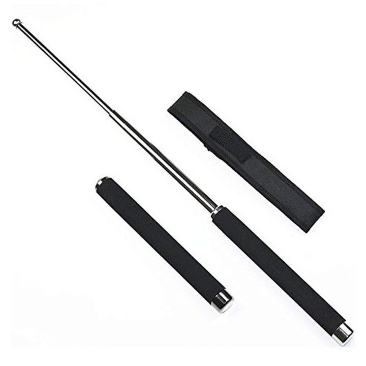 25 inch Expendable Telescopic Self Defense Baton Stock Steel Heavy Duty - Image 2