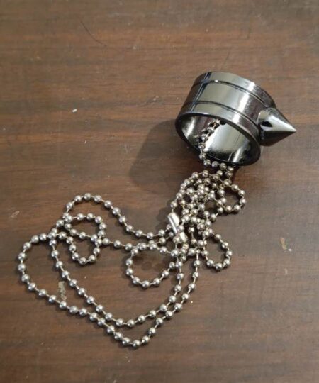 Self defense Spike Ring With Neck Chain