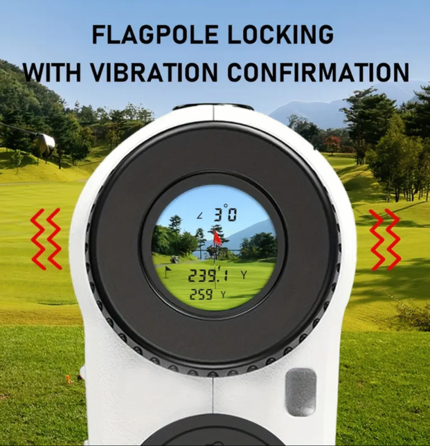 Golf Rangefinder with Slope and Pin Lock Vibration, External Slope Switch for Golf Tournament Legal, Rangefinders with Rechargeable Battery1000YDS Laser Range Finder - Image 3