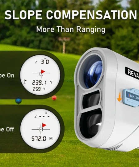 Alternative view of Golf Rangefinder with Slope and Pin Lock Vibration, External Slope Switch for Golf Tournament Legal, Rangefinders with Rechargeable Battery1000YDS Laser Range Finder