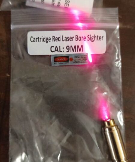 9mm Bore Laser Sighter Calibrate Firearm Aim Red Laser Chamber laser