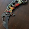 Flip Open Folding Karambit Knife Pocket Size