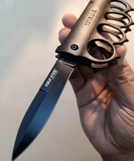 Coldsteel Knuckle Knife Flip Open Self-defense Pocket knife