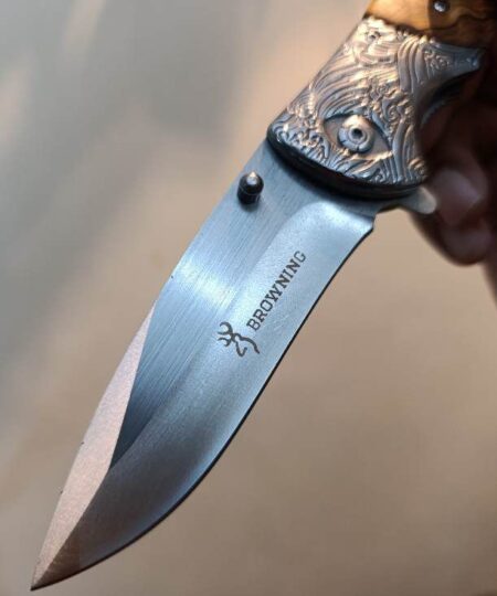 Alternative view of Brow-ning Flip Open Pocket Knife With Belt Clip