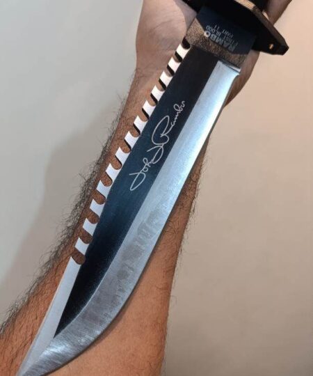 Alternative view of Rambo First Blood Part 2 Fixed Blade Dagger Hunting Knife Blade 12 inch