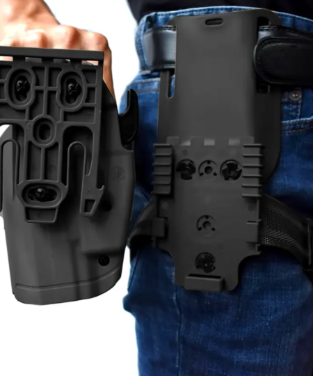 Military Tactical QLS Quick Locking System With Drop Leg Platform Leg Strap 
IPSC Standard Shooting Platform