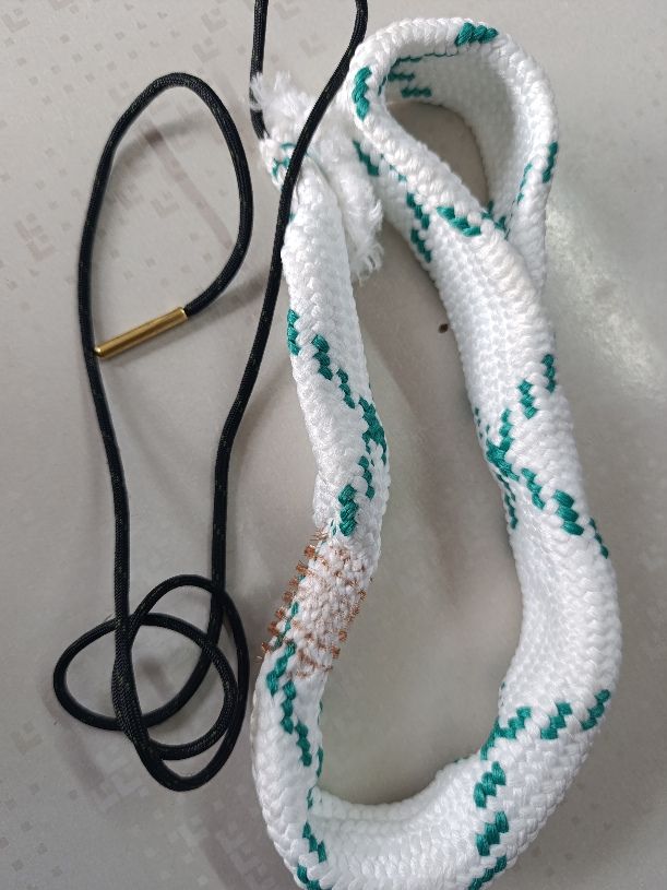 12 Gauge Shotgun Barrel Cleaning Bore Snake Cleaner Pull through Rope With Brass Brush Cleaner - Image 3