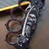 Browning Skeleton Sword Knuckle Punch Knife Folding Brass Knuckle style blade