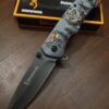 Browning FA18 WOLF Flip Open Hunting Knife With Belt Clip Holder Cord Cutter Tail Glass Breaker
