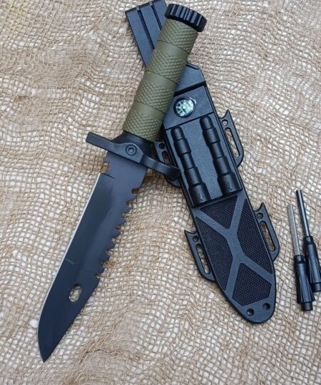 Alternative view of Columbia 2518B Fixed Blade Hunting Dagger Sheath With Firestarter Flint Knife Sharpener